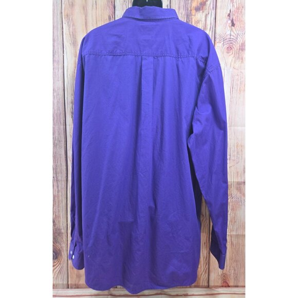 Cinch Mens Purple Button-Down Long Sleeve Shirt 3XL - Picture 2 of 8